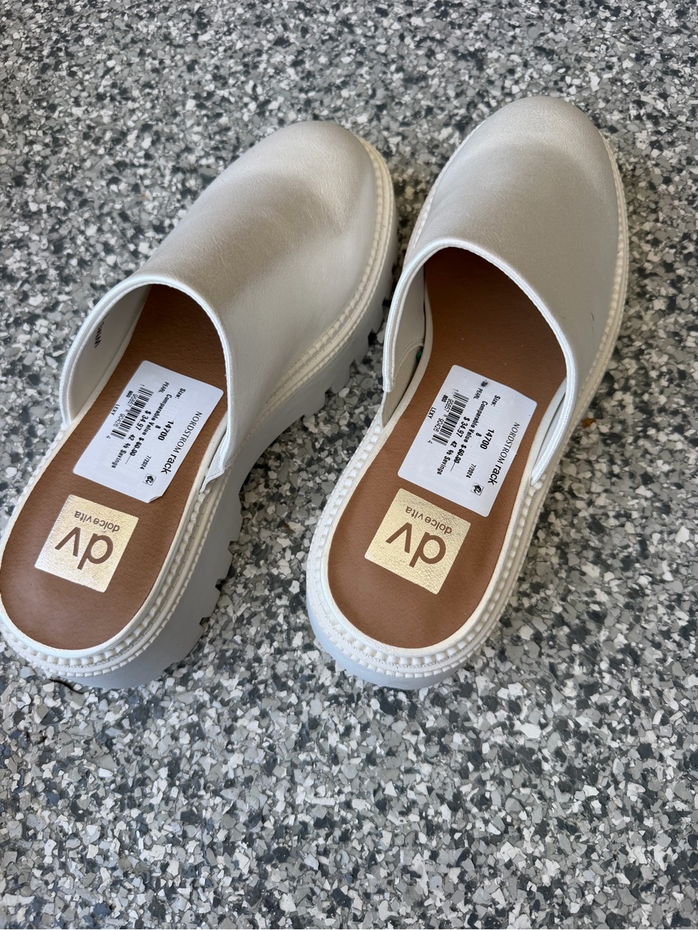 DV by Dolce Vita Cream Slip-On Clog Mules